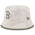 BOSTON RED SOX 2025 MLB ARMED FORCES BUCKET HAT - STONE
