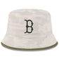 BOSTON RED SOX 2025 MLB ARMED FORCES BUCKET HAT - STONE