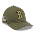 BOSTON RED SOX 2026 MLB ARMED FORCES 9TWENTY A-FRAME ADJUSTABLE HAT - OLIVE