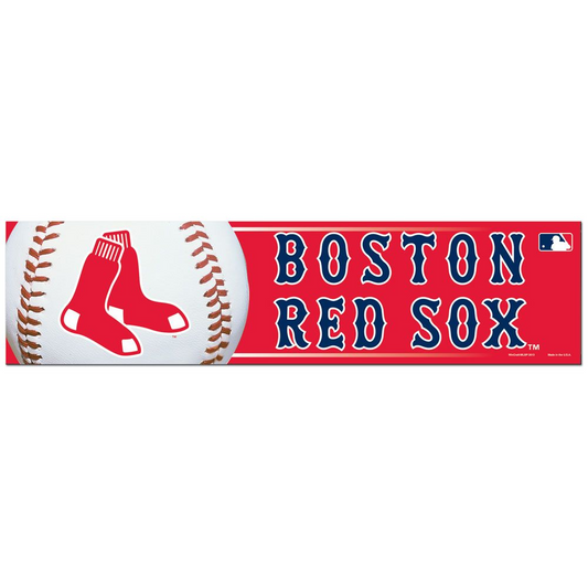 BOSTON RED SOX 3" X 12" BUMPER STICKER
