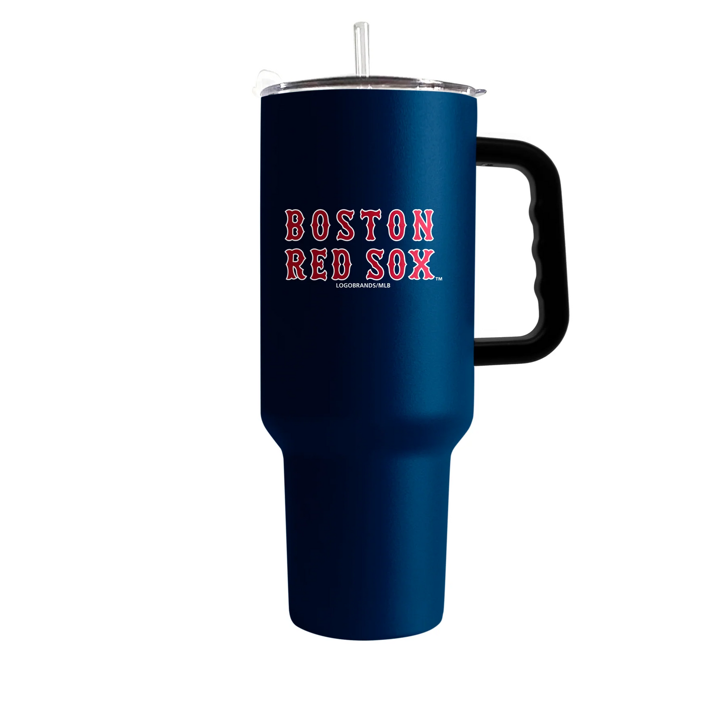 BOSTON RED SOX 40OZ. FLIPSIDE TRAVEL TUMBLER WITH HANDLE