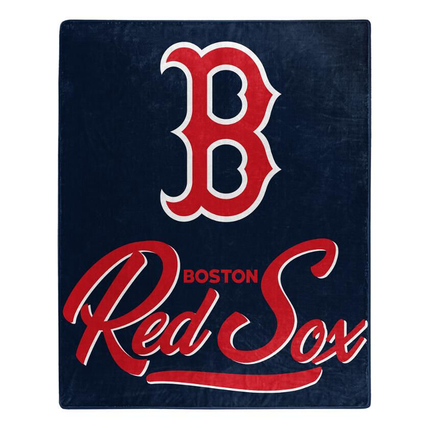 BOSTON RED SOX SIGNATURE 50"X60" RASCHEL THROW BLANKET