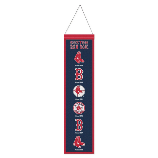 BOSTON RED SOX 8" X 32" EVOLUTION WOOL BANNER