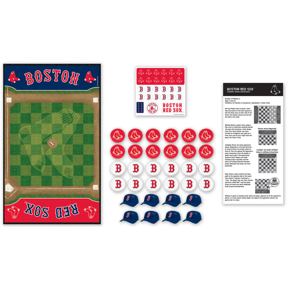 BOSTON RED SOX CHECKERS BOARD GAME