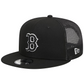 BOSTON RED SOX EVERGREEN TRUCKER 9FIFTY SNAPBACK HAT - BLACK/WHITE