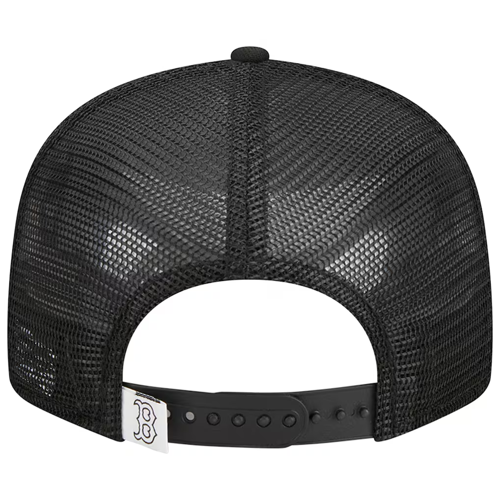 BOSTON RED SOX EVERGREEN TRUCKER 9FIFTY SNAPBACK HAT - BLACK/WHITE