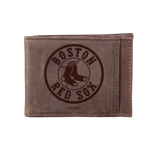 BOSTON RED SOX FRONT POCKET SLIM CARD HOLDER WITH RFID BLOCKING