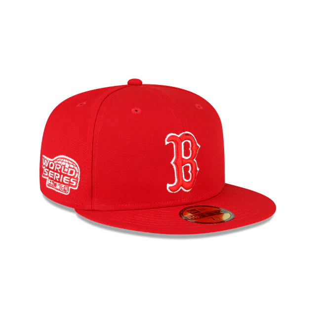BOSTON RED SOX PARCHE LATERAL 2004 SERIE MUNDIAL 59FIFTY AJUSTADO
