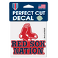 BOSTON RED SOX SLOGAN PERFECT CUT 4"X 4" DECAL