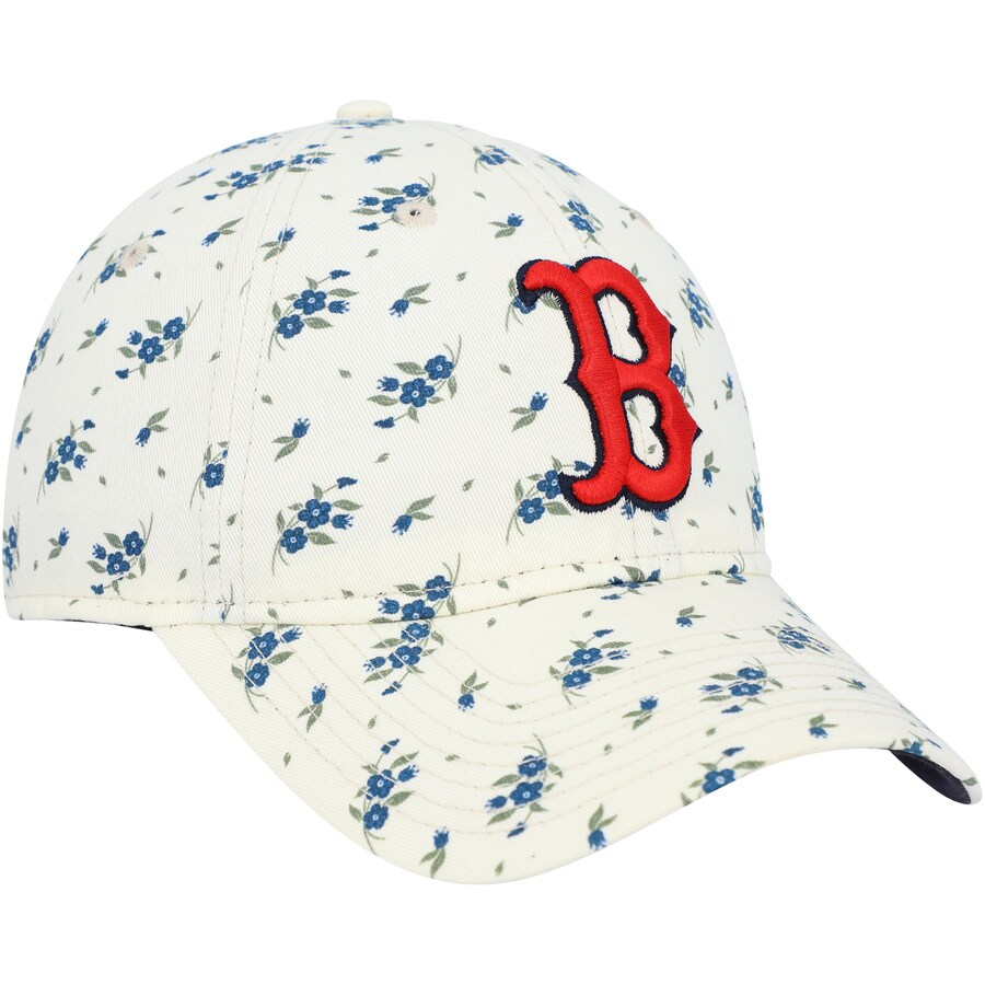 BOSTON RED SOX WOMEN'S BLOOM 9TWENTY ADJUSTABLE HAT - CREAM