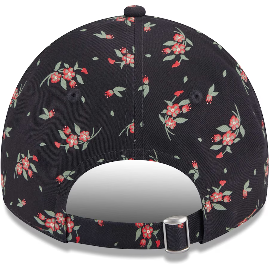BOSTON RED SOX WOMEN'S BLOOM 9TWENTY ADJUSTABLE HAT - NAVY