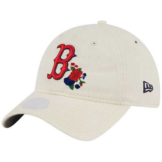 BOSTON RED SOX WOMEN'S FLORAL 9TWENTY ADJUSTABLE - CREAM