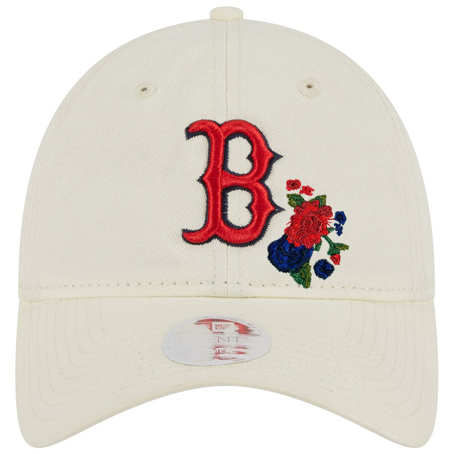BOSTON RED SOX WOMEN'S FLORAL 9TWENTY ADJUSTABLE - CREAM