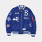 BROOKLYN DODGERS MEN'S NEWERA X ALPHA INDUSTRIES COOPERSTOWN MA-1 BOMBER JACKET - BLUE