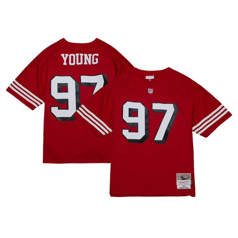 BRYANT YOUNG SAN FRANCISCO 49ERS MEN'S MITCHELL & NESS PREMIER JERSEY