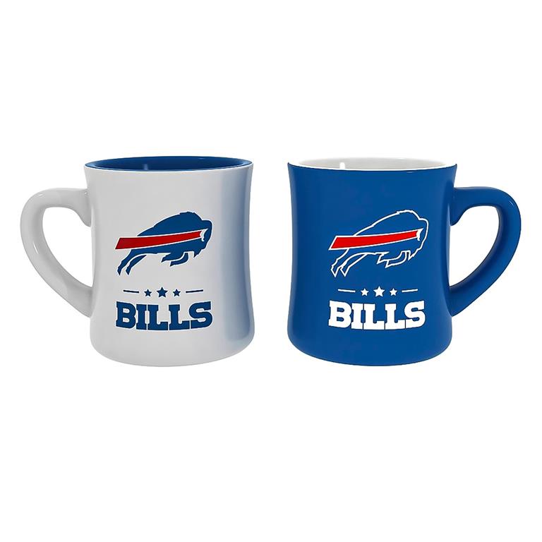 BUFFALO BILLS 10OZ CERAMIC CUP 2-PIECE SET 