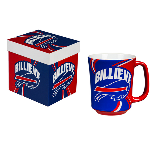 BUFFALO BILLS 14OZ CERAMIC MUG WITH MATCHING BOX