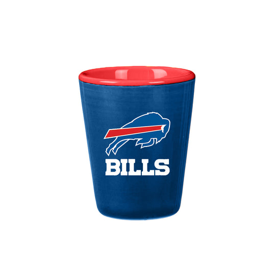 BUFFALO BILLS 2 OZ. TEAM SHOT GLASS - CERAMIC