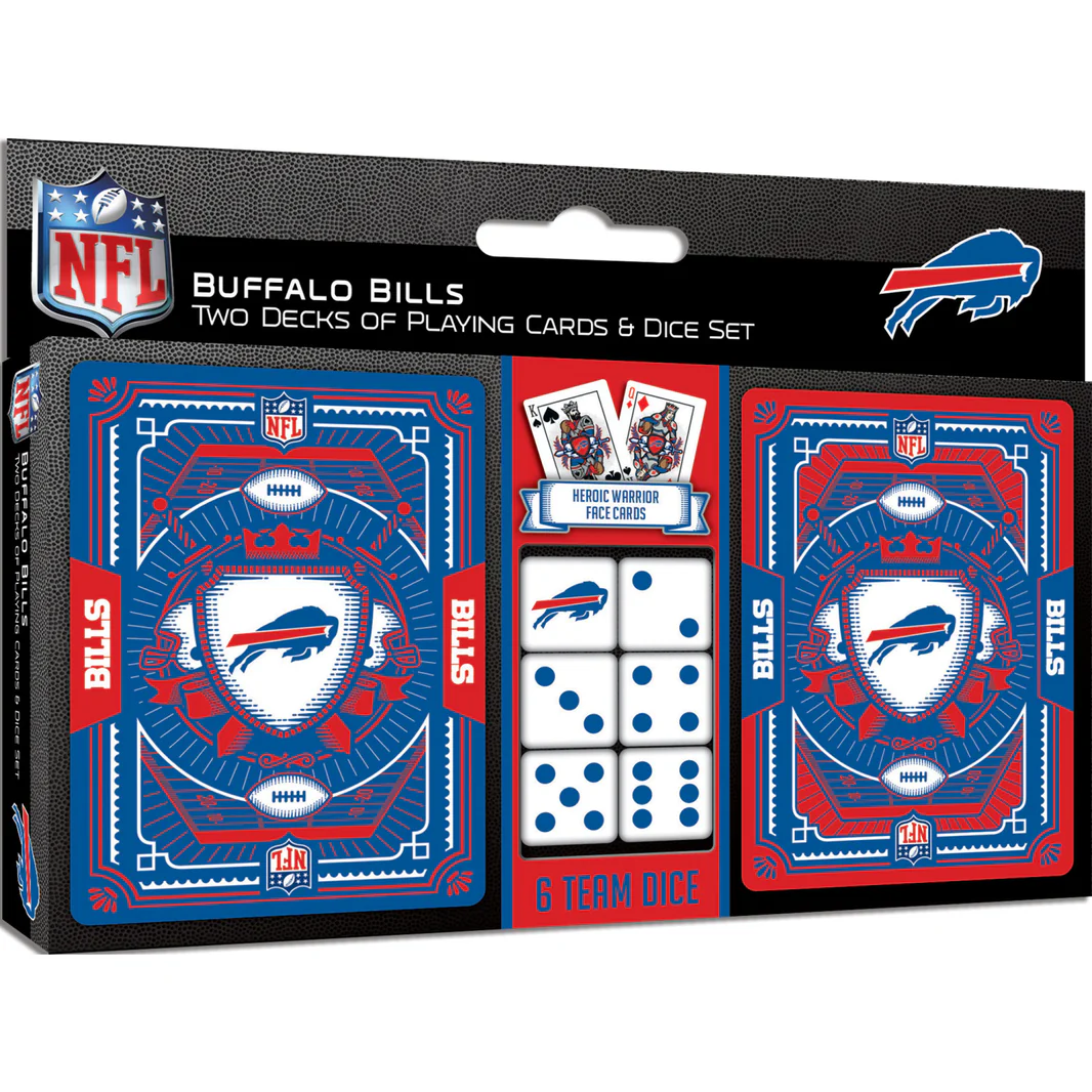 BUFFALO BILLS 2-PACK CARD AND DICE SET