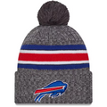 BUFFALO BILLS 2023 NFL SIDELINE CUFFED KNIT WITH POM - GRAY