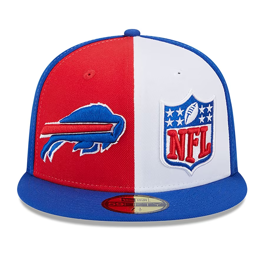 Men's New Era Cream/Royal Buffalo Bills 2023 Sideline Historic 59FIFTY Fitted Hat