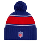 BUFFALO BILLS 2024 NFL SIDELINE CUFFED KNIT BEANIE WITH POM - BLUE