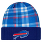 BUFFALO BILLS 2024 NFL SIDELINE STATEMENT CUFFED KNIT BEANIE - BLUE