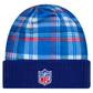 BUFFALO BILLS 2024 NFL SIDELINE STATEMENT CUFFED KNIT BEANIE - BLUE