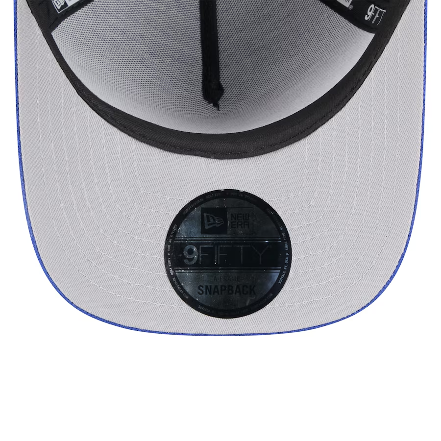 BUFFALO BILLS 2025 NFL DRAFT 9FIFTY A-FRAME SNAPBACK HAT - BLACK/BLUE