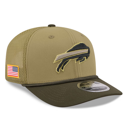 BUFFALO BILLS 2025 NFL SALUTE TO SERVICE 9SEVENTY ADJUSTABLE HAT - GREEN