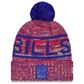 BUFFALO BILLS 2025 NFL SIDELINE COLD WEATHER CUFFED KNIT WITH POM - RED