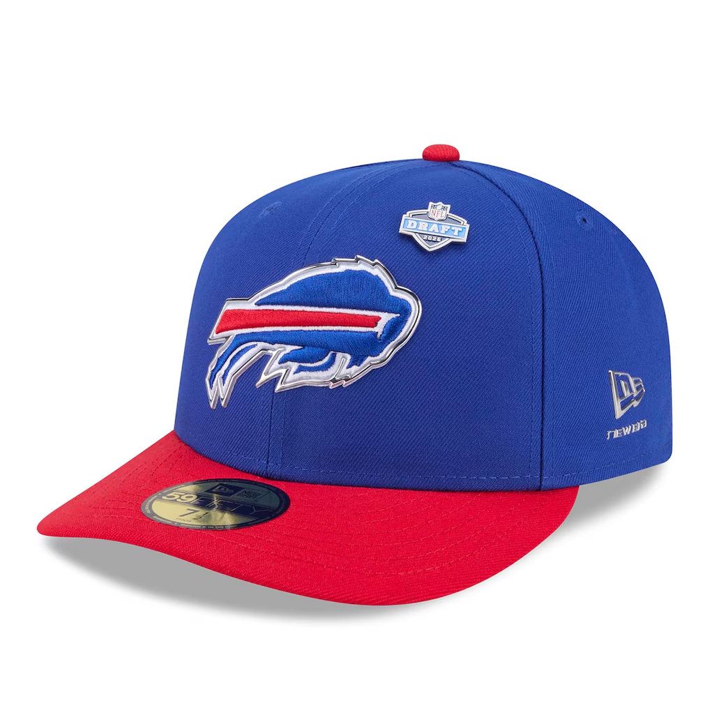 BUFFALO BILLS 2026 NFL DRAFT 59FIFTY FITTED HAT - BLUE/RED – JR'S SPORTS