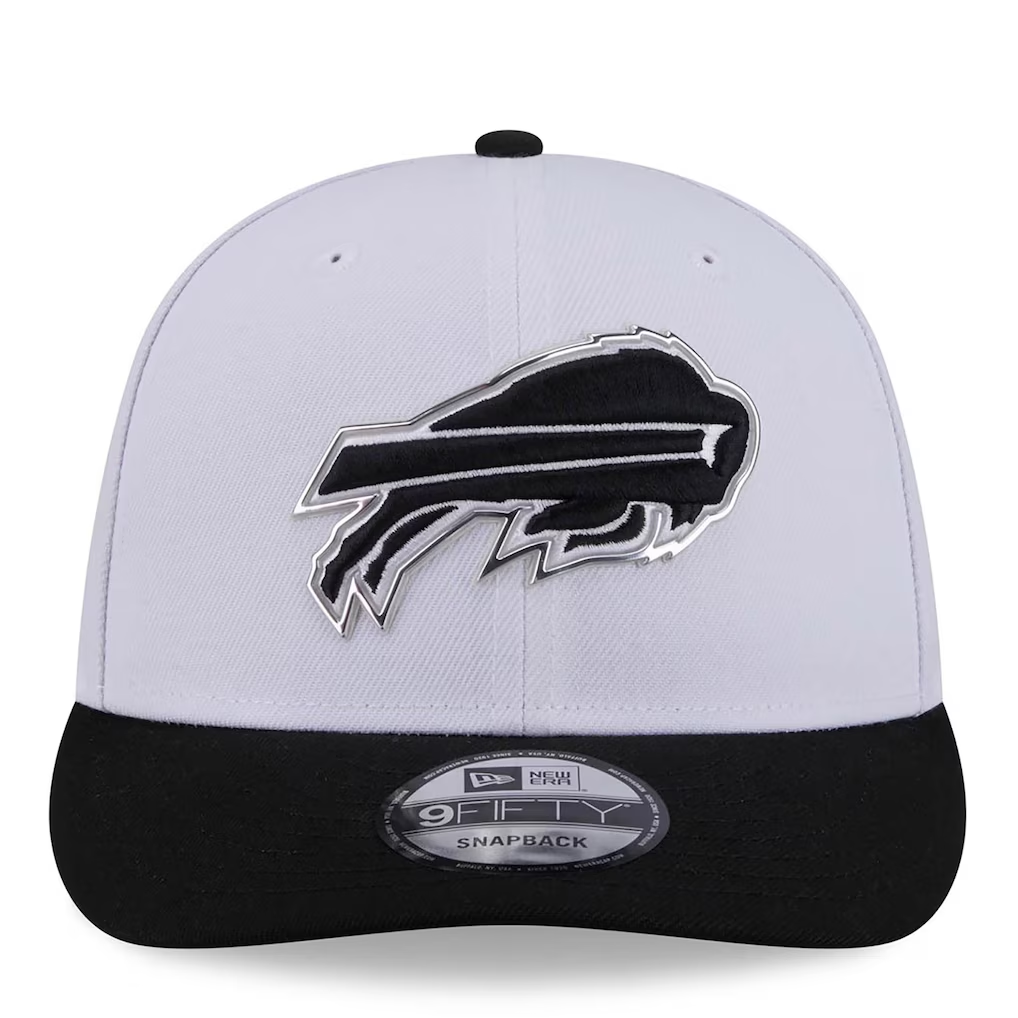 BUFFALO BILLS 2026 NFL DRAFT 9FIFTY SNAPBACK HAT - WHITE/BLACK