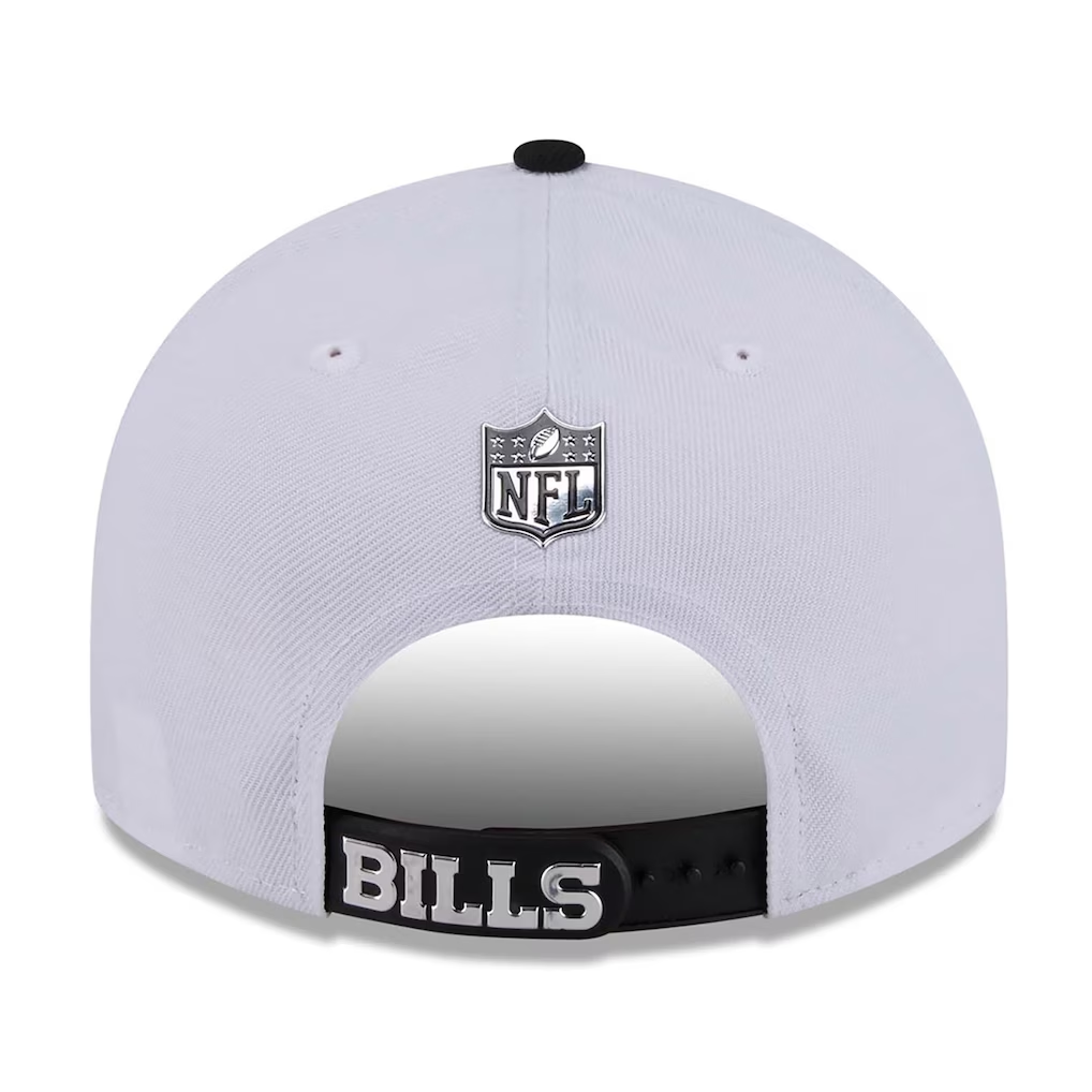 BUFFALO BILLS 2026 NFL DRAFT 9FIFTY SNAPBACK HAT - WHITE/BLACK