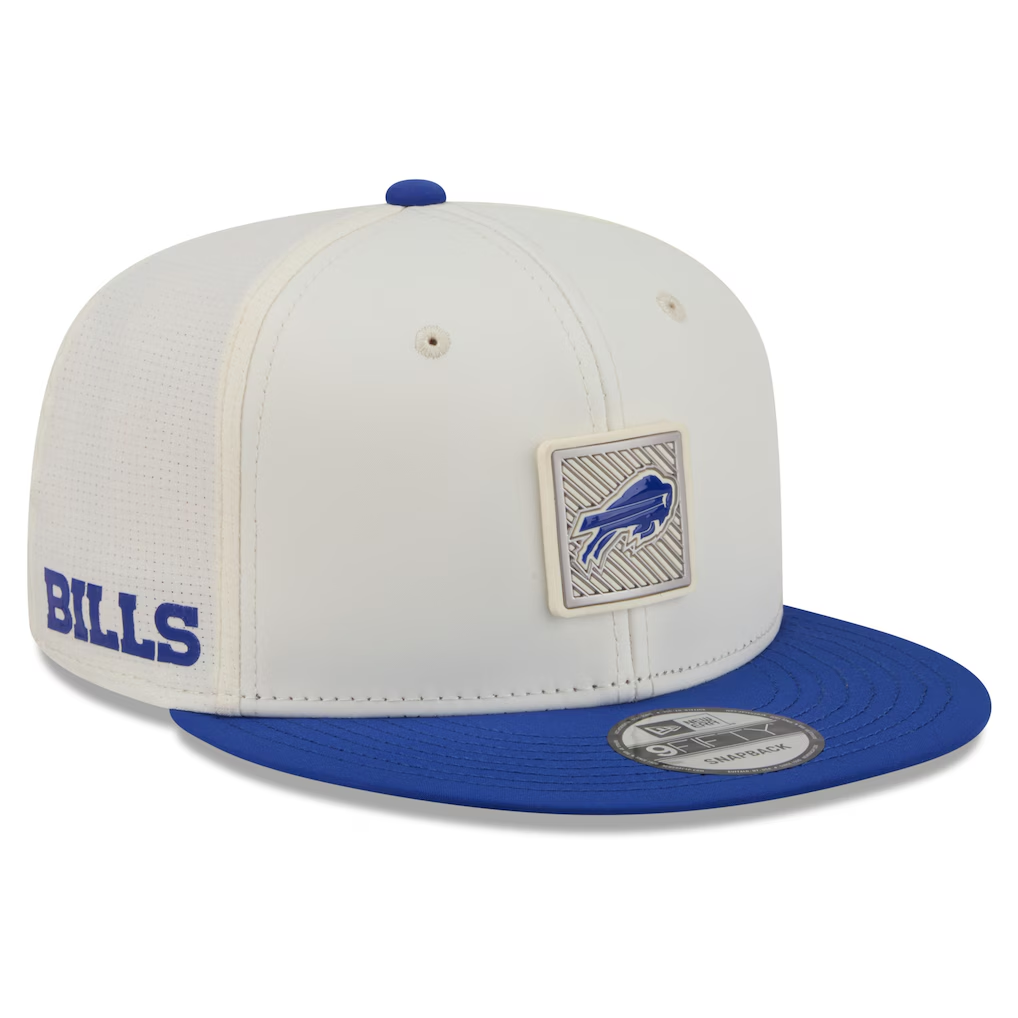 BUFFALO BILLS 2026 NFL TRAINING CAMP 9FIFTY SNAPBACK HAT - CHROME WHITE/BLUE