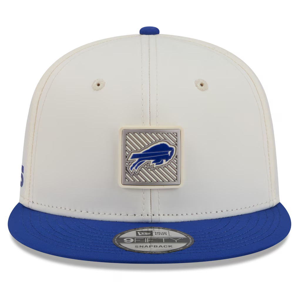 BUFFALO BILLS 2026 NFL TRAINING CAMP 9FIFTY SNAPBACK HAT - CHROME WHITE/BLUE
