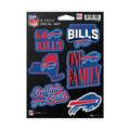 BUFFALO BILLS 6-PIECE DECAL SET