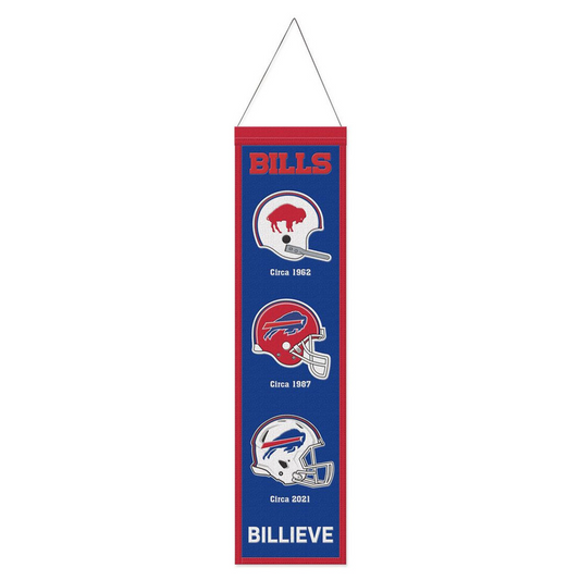 BUFFALO BILLS 8" X 32" EVOLUTION WOOL BANNER