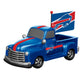 BUFFALO BILLS 9" RALLY TRUCK GARDEN STATUE WITH FLAG