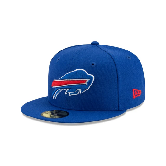 BUFFALO BILLS BASIC LOGO 59FIFTY FITTED HAT - MAJESTIC BLUE