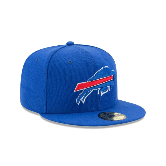 BUFFALO BILLS BASIC LOGO 59FIFTY FITTED HAT - MAJESTIC BLUE