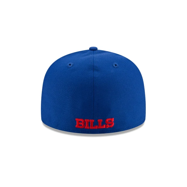 BUFFALO BILLS BASIC LOGO 59FIFTY FITTED HAT - MAJESTIC BLUE