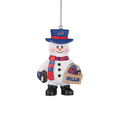 BUFFALO BILLS BASKET SNOWMAN ORNAMENT