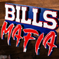BUFFALO BILLS ' BILLS MAFIA"  WORDMARK 3D VINTAGE METAL WALL ART - 25" X 16"