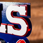 BUFFALO BILLS ' BILLS MAFIA"  WORDMARK 3D VINTAGE METAL WALL ART - 25" X 16"