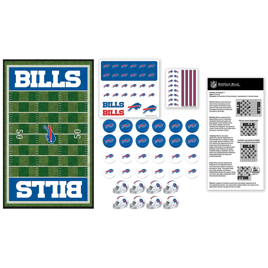 BUFFALO BILLS CHECKERS BOARD GAME