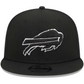 BUFFALO BILLS EVERGREEN TRUCKER 9FIFTY SNAPBACK HAT - BLACK/WHITE