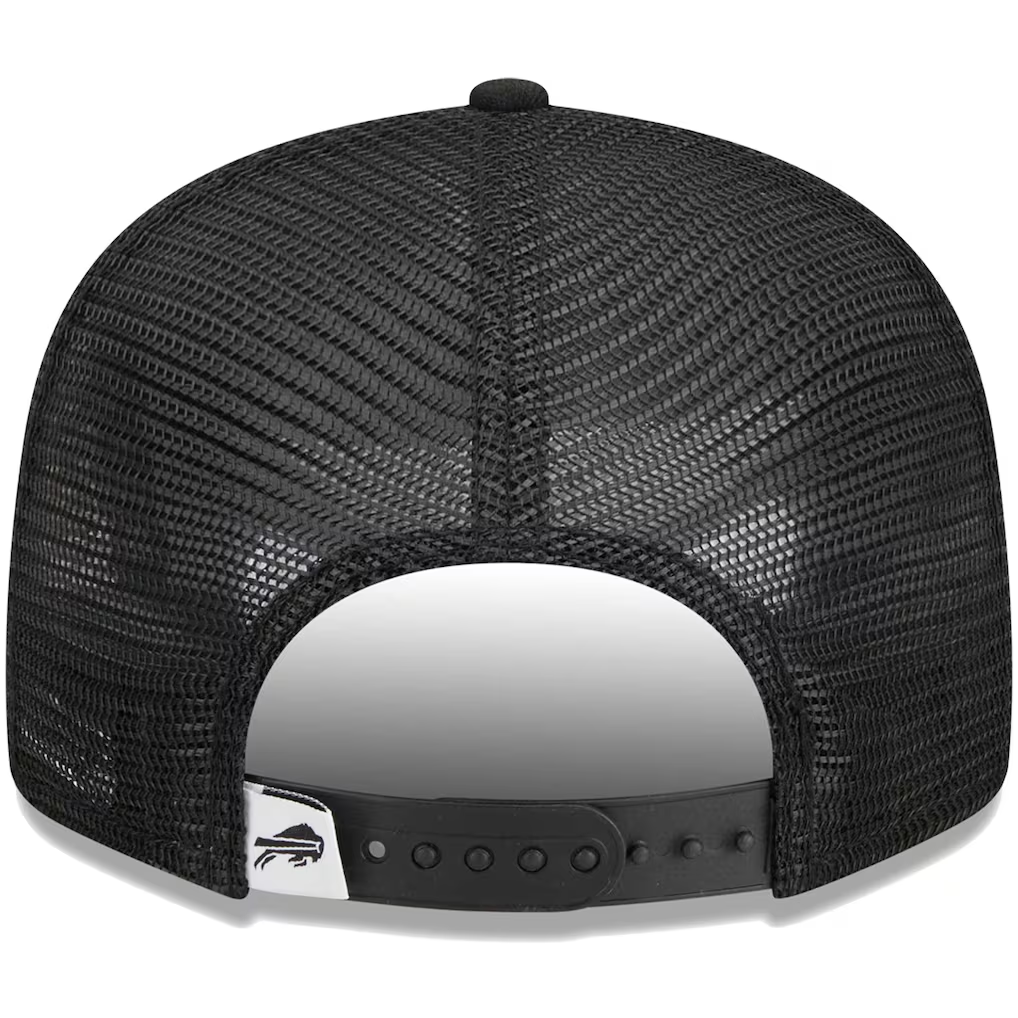 BUFFALO BILLS EVERGREEN TRUCKER 9FIFTY SNAPBACK HAT - BLACK/WHITE