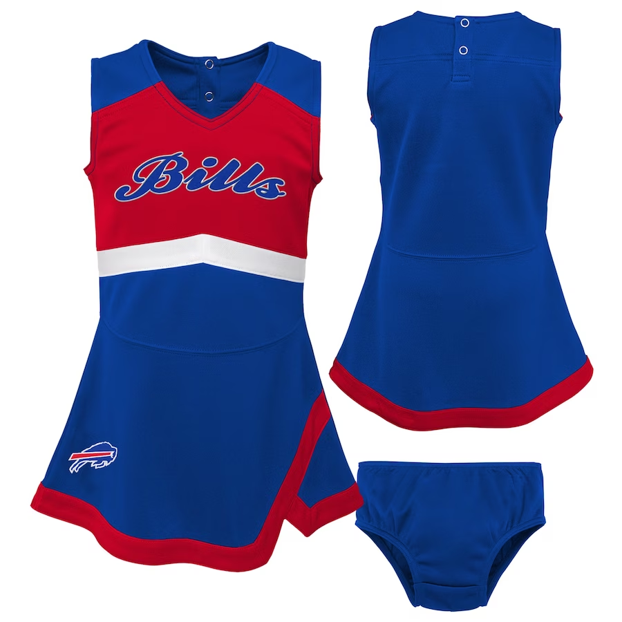 BUFFALO BILLS GIRLS CHEER CAPTAIN SET WITH BLOOMERS