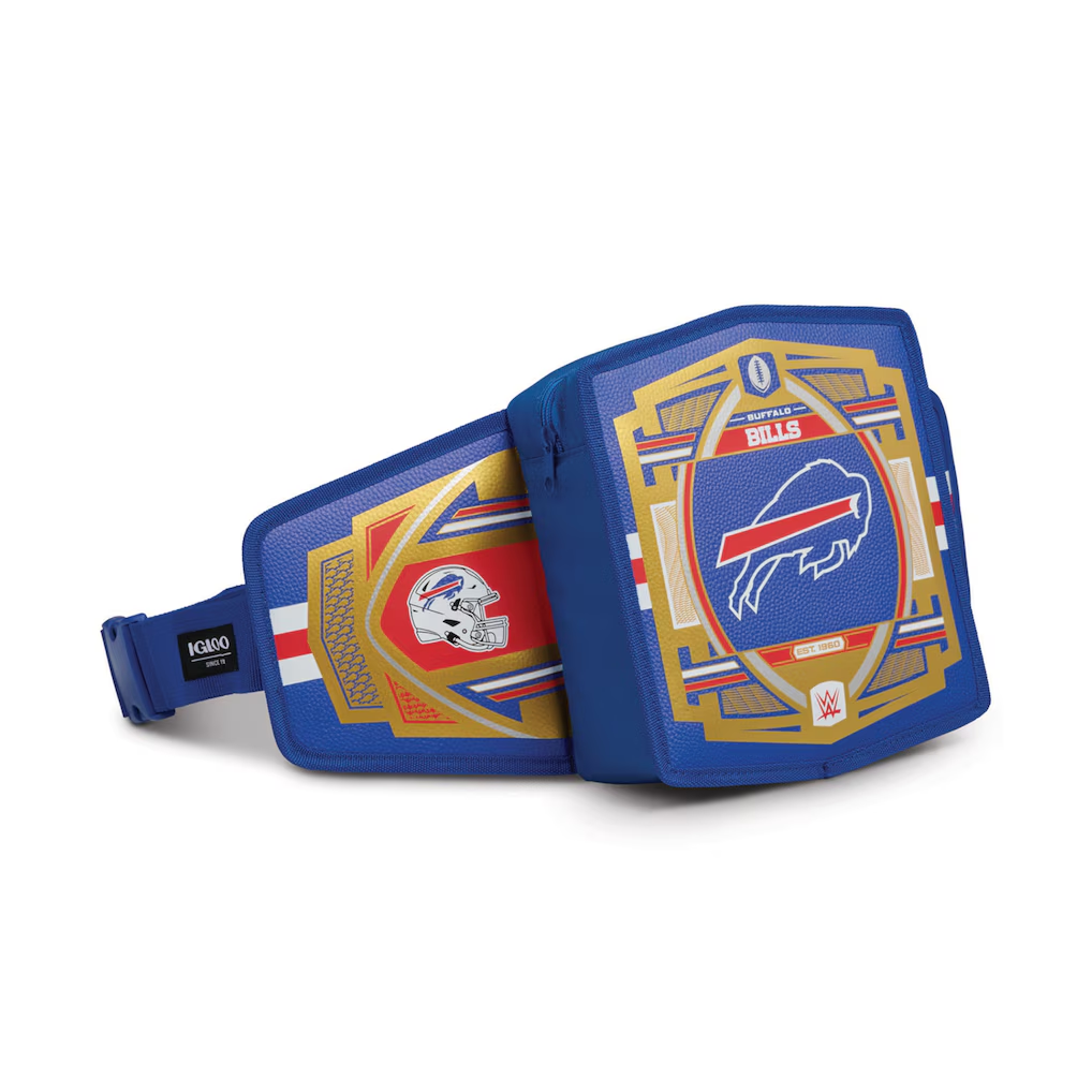 BUFFALO BILLS IGLOO WWE LEGACY BELT COOLER - BLUE